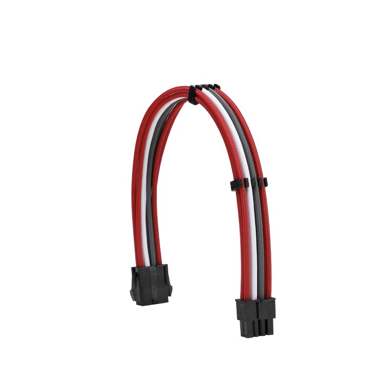 Formulamod Sleeve Extension Power Supply Cable Kit 18AWG ATX 24P+ EPS 8-P+PCI-E8-P with Combs for PSU to Motherboard/GPU (Red Black Grey White) - Image 4